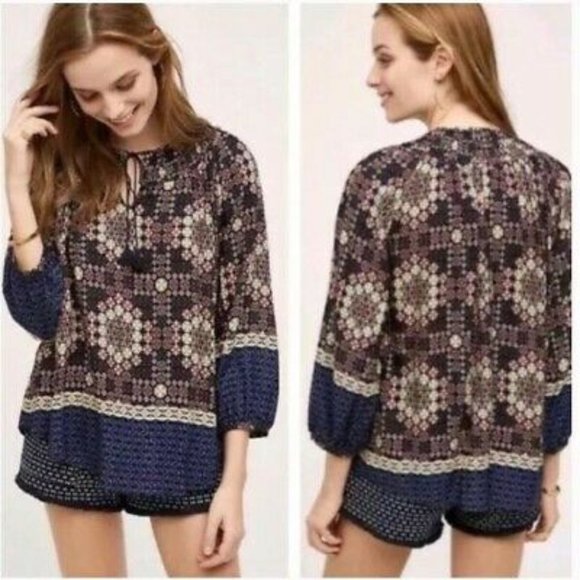 Anthropologie 11.1 Thylo Kay Peasant Blouse - Picture 1 of 5